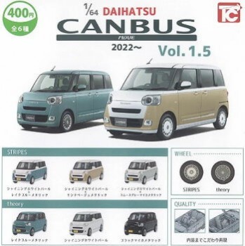 ◆トイズキャビン ガチャ/ 1/64 DAIHATSU ムーヴ キャンバス 2022 Vol.1.5【入荷済】